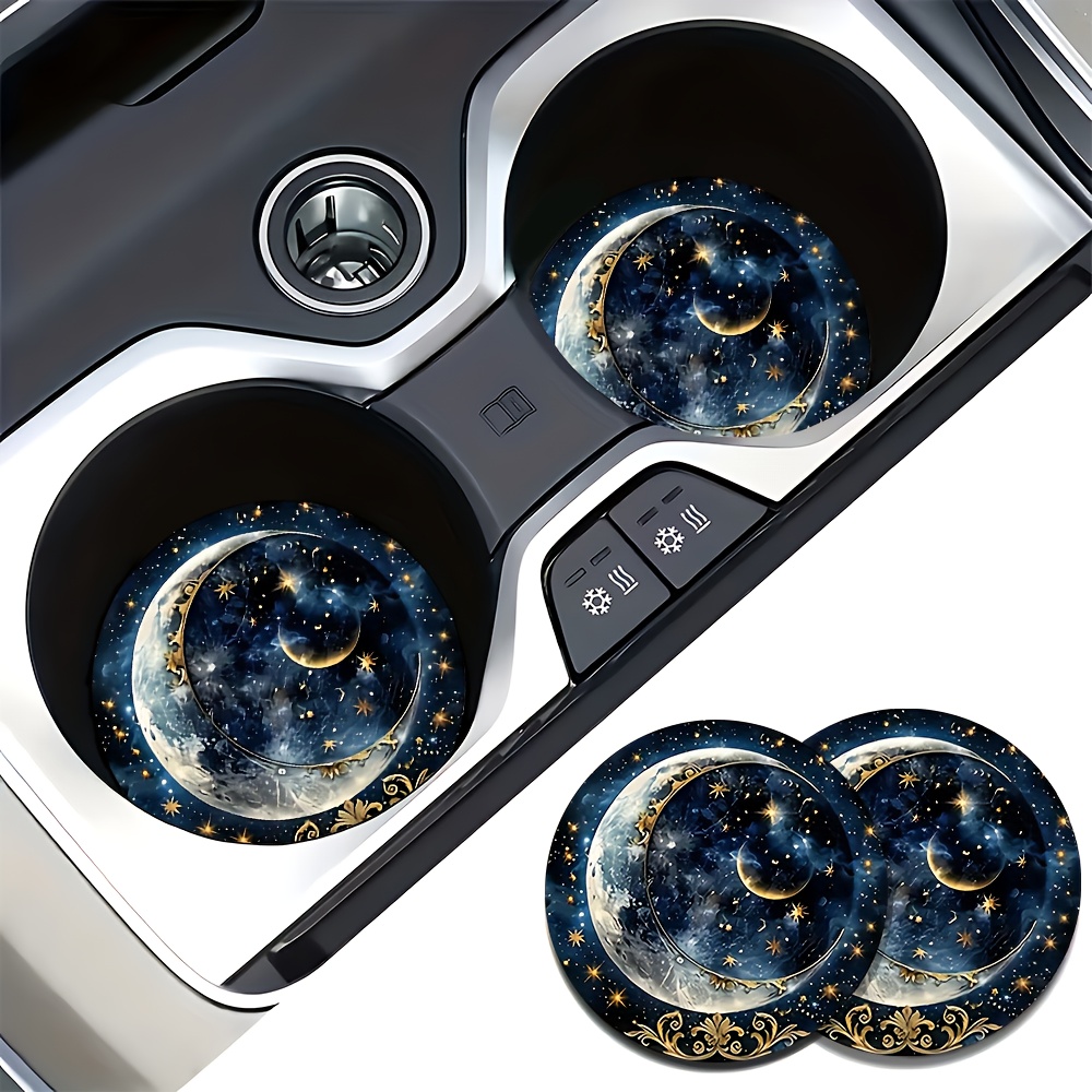 2pcs Starry Night Moon Car Cup - đánh giá và giá Men Accessories Ideas