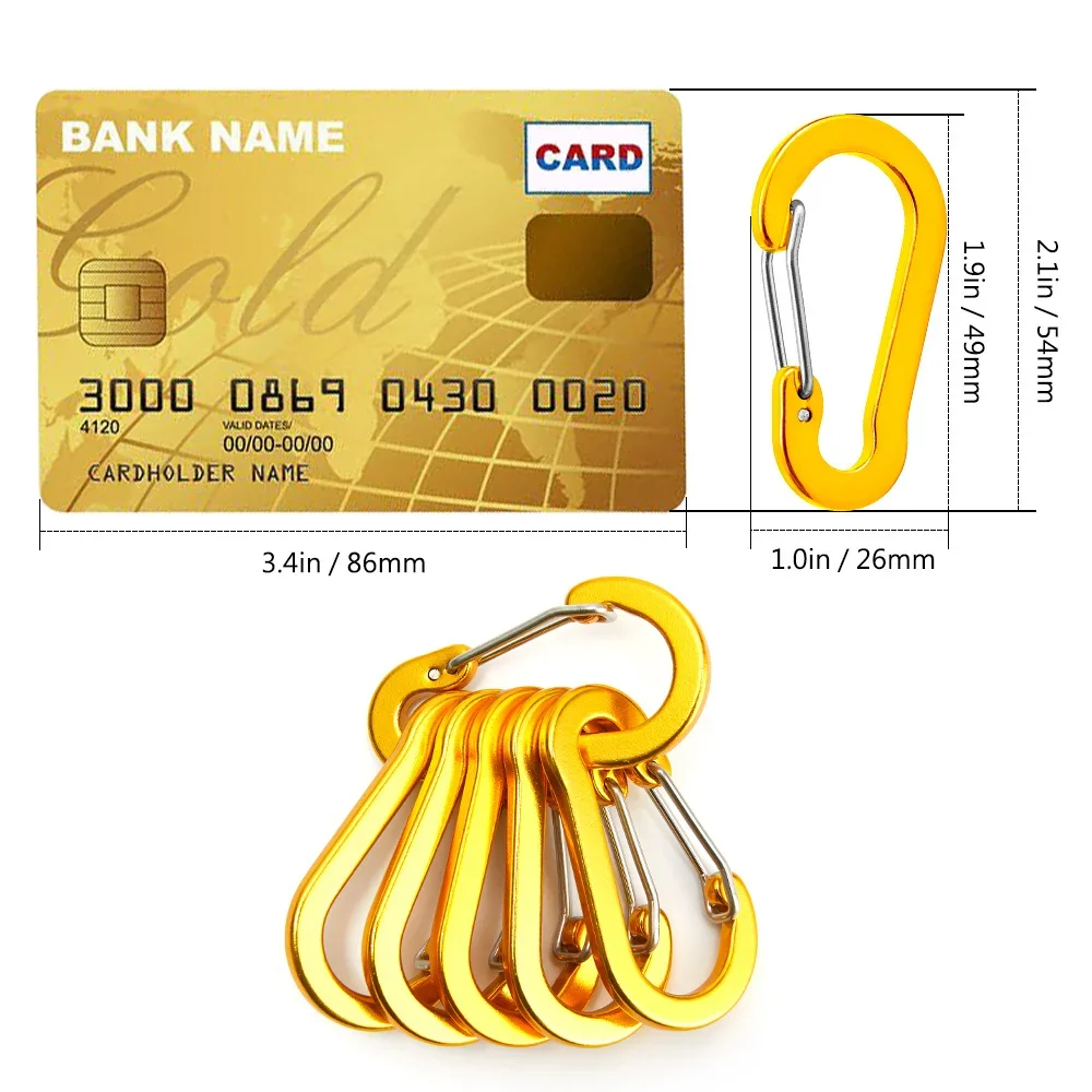 6/12PCS Carabiner Clip Set Tou - đánh giá và giá Keychain Multi Tool