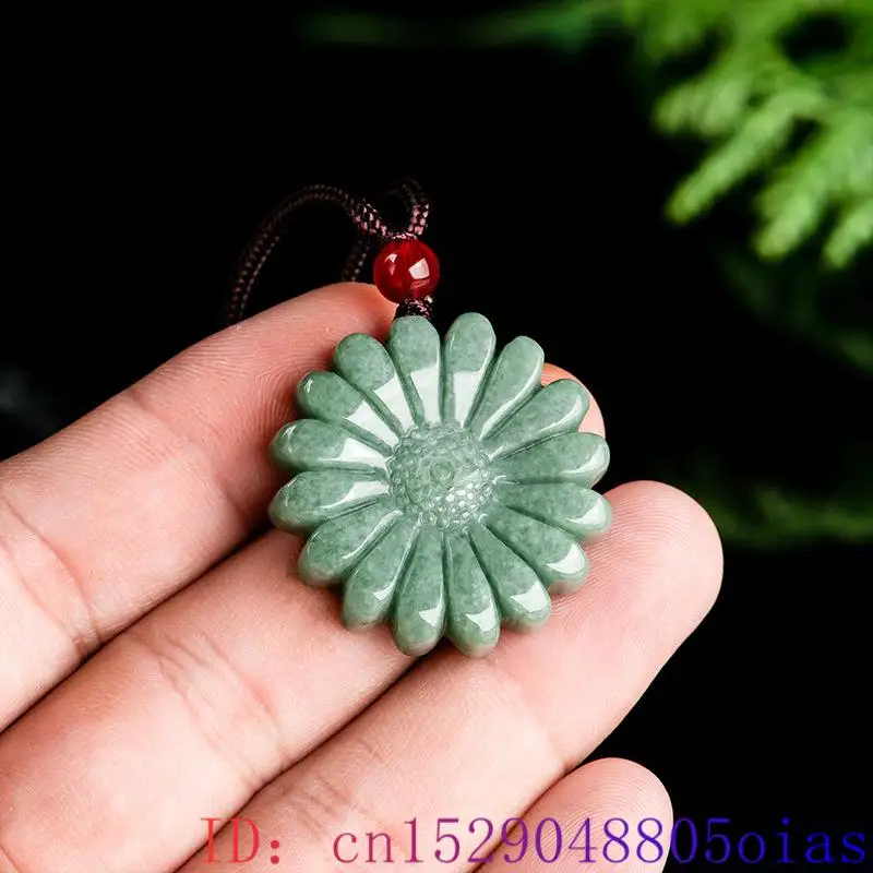 Green Jadeite Sunflower Pendan - đánh giá và giá Men'S Accessories And Jewelry