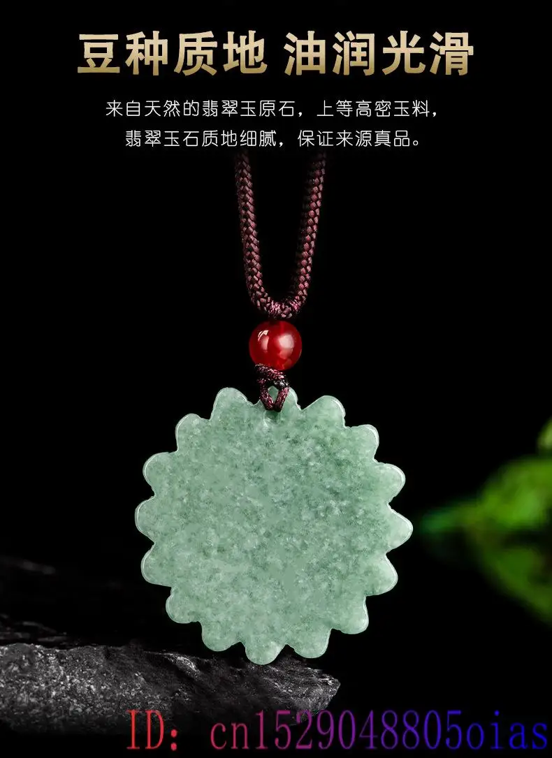 Green Jadeite Sunflower Pendan - đánh giá và giá Men'S Accessories And Jewelry