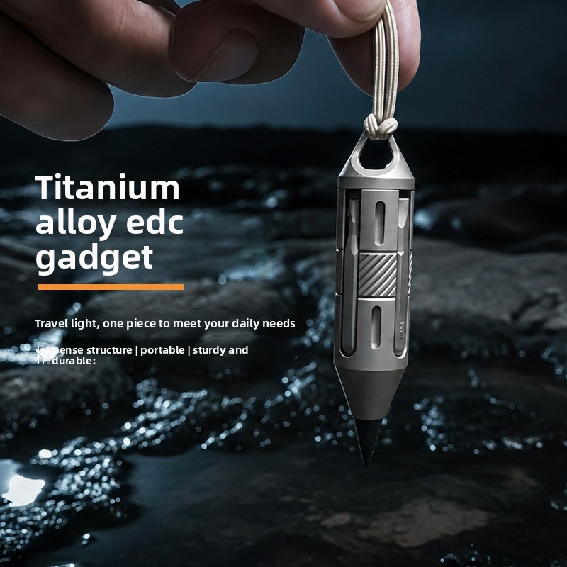 7 in 1 Titanium EDC Multi Tool - đánh giá và giá Keychain Multi Tool